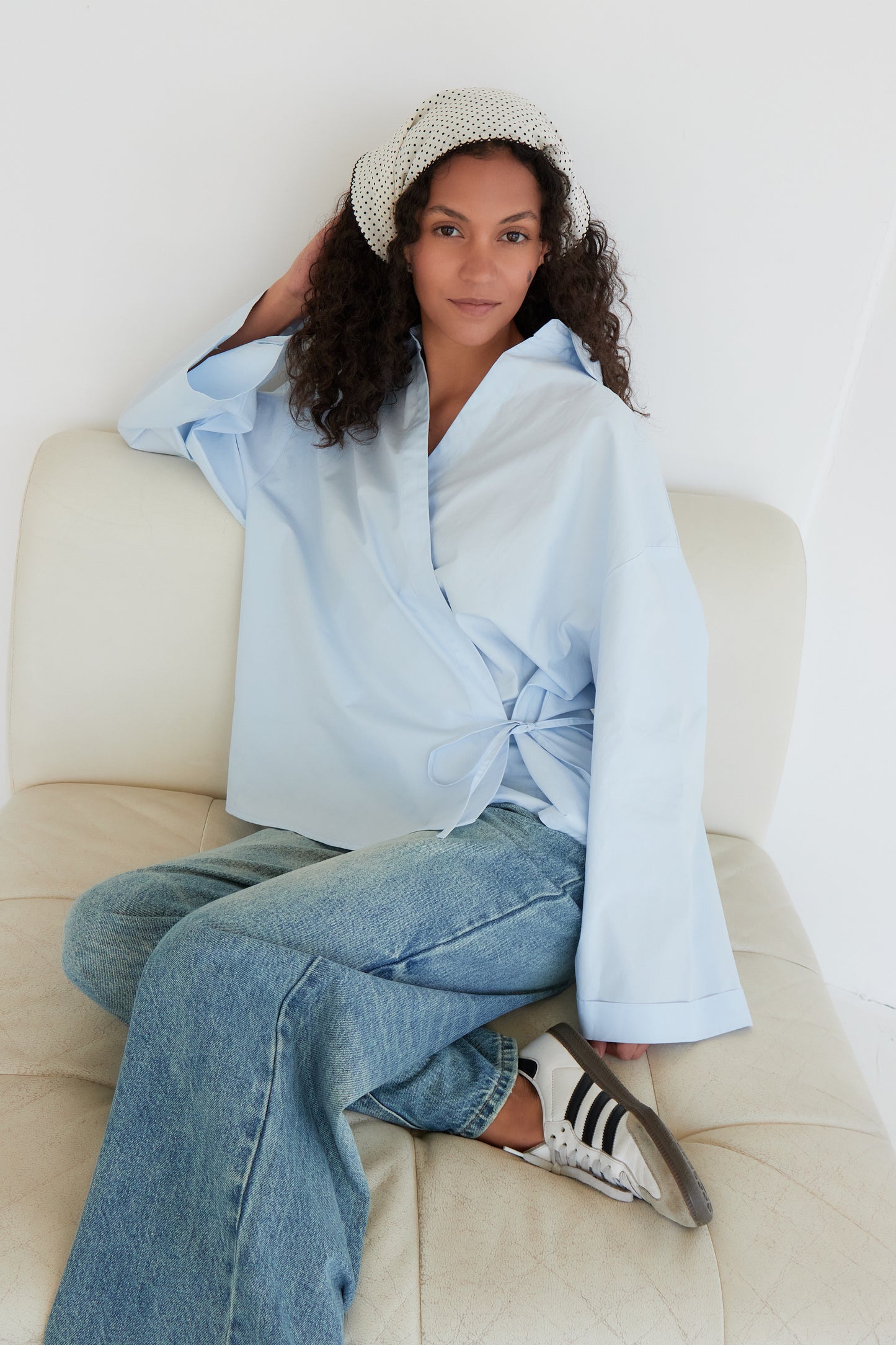CHEMISE JADE BLEU