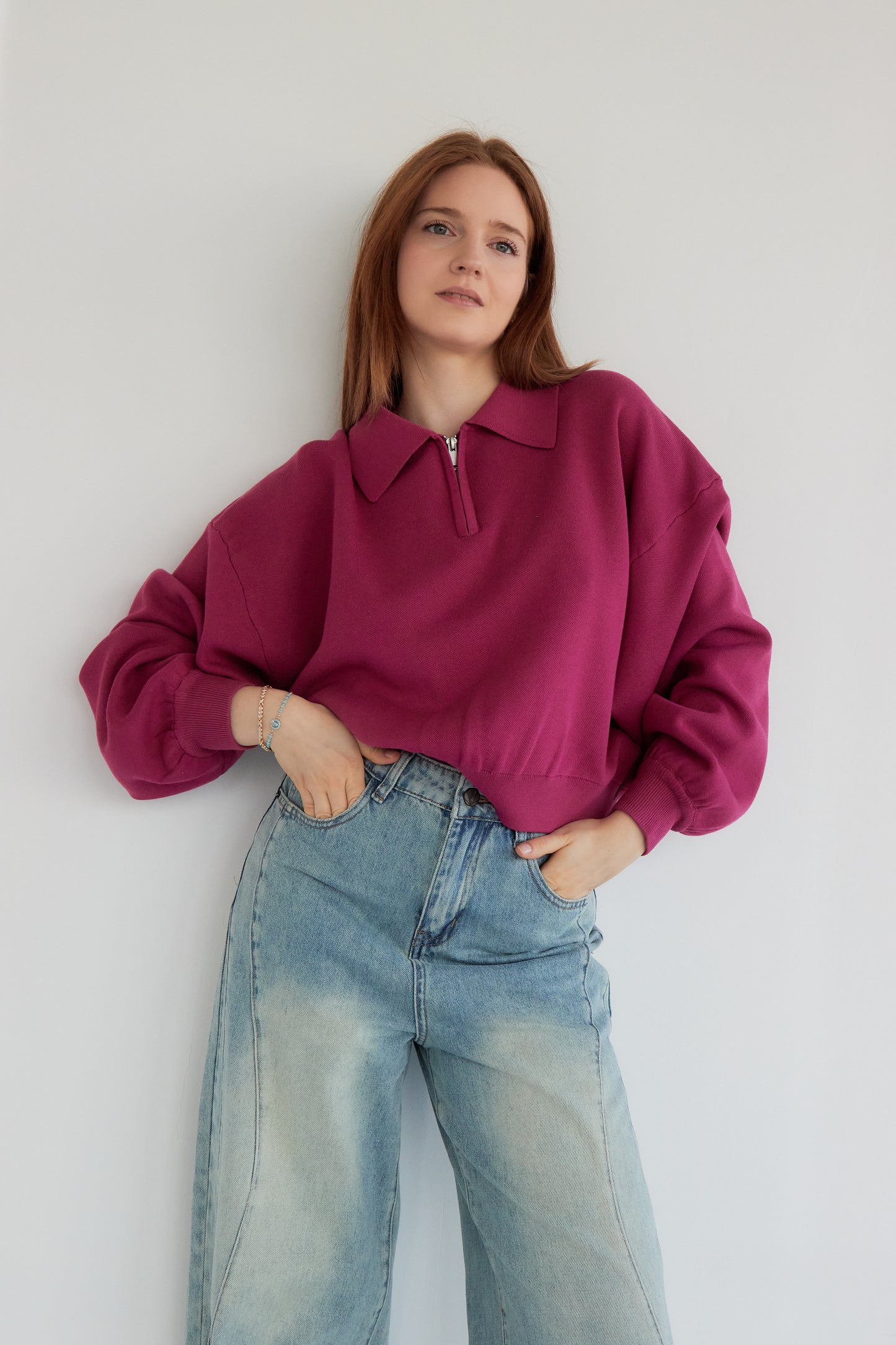 PULL CHLOE FRAMBOISE