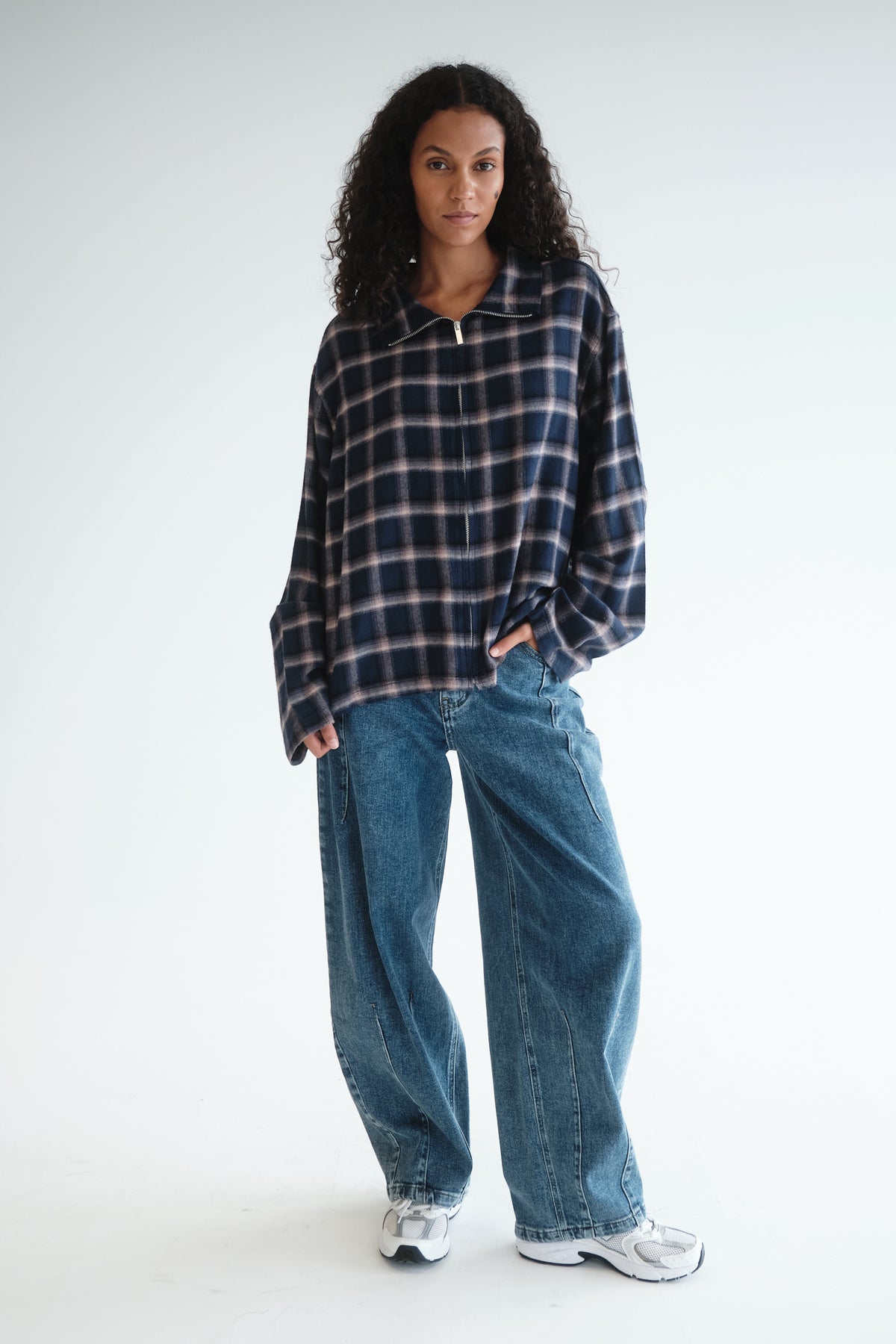 CHEMISE ROMANE BLEU