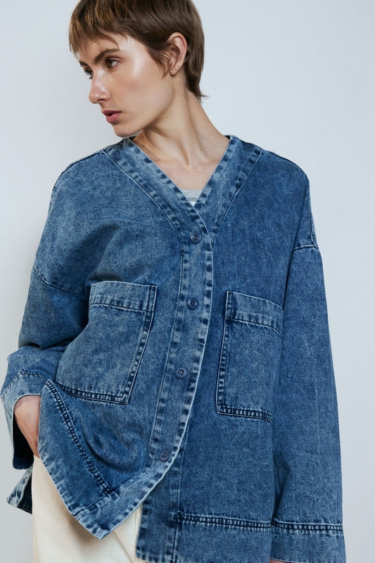 VESTE MARGOT BLEU