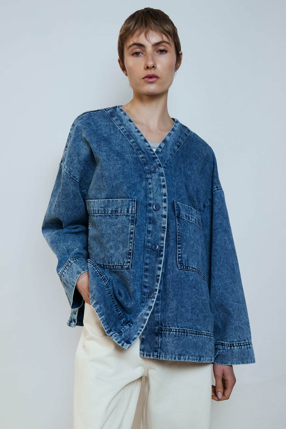 VESTE MARGOT BLEU