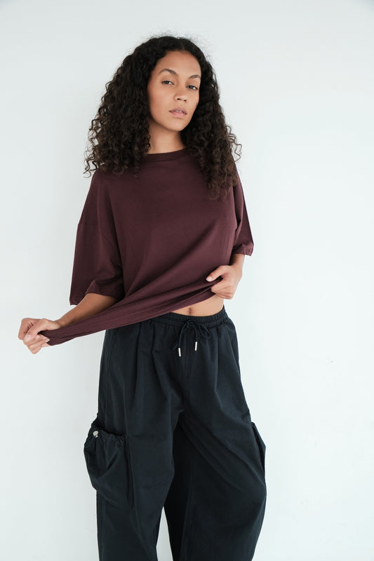 T-SHIRT GABIN PRUNE