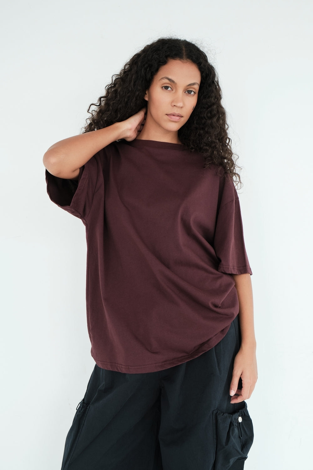 T-SHIRT GABIN PRUNE
