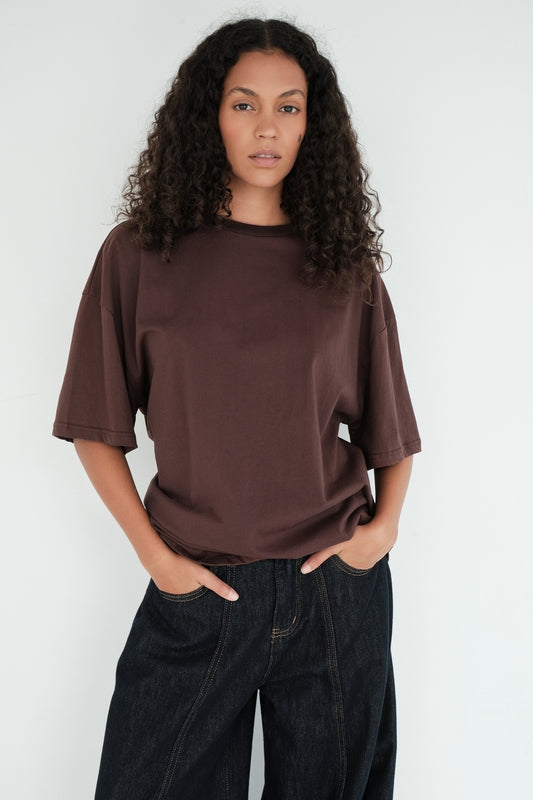 T-SHIRT GABIN CHOCOLAT