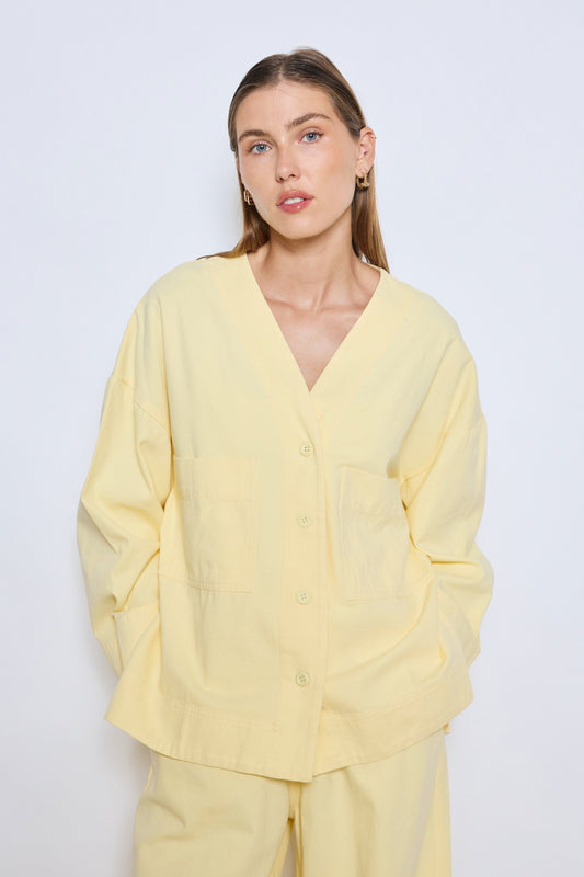 VESTE PERLA JAUNE
