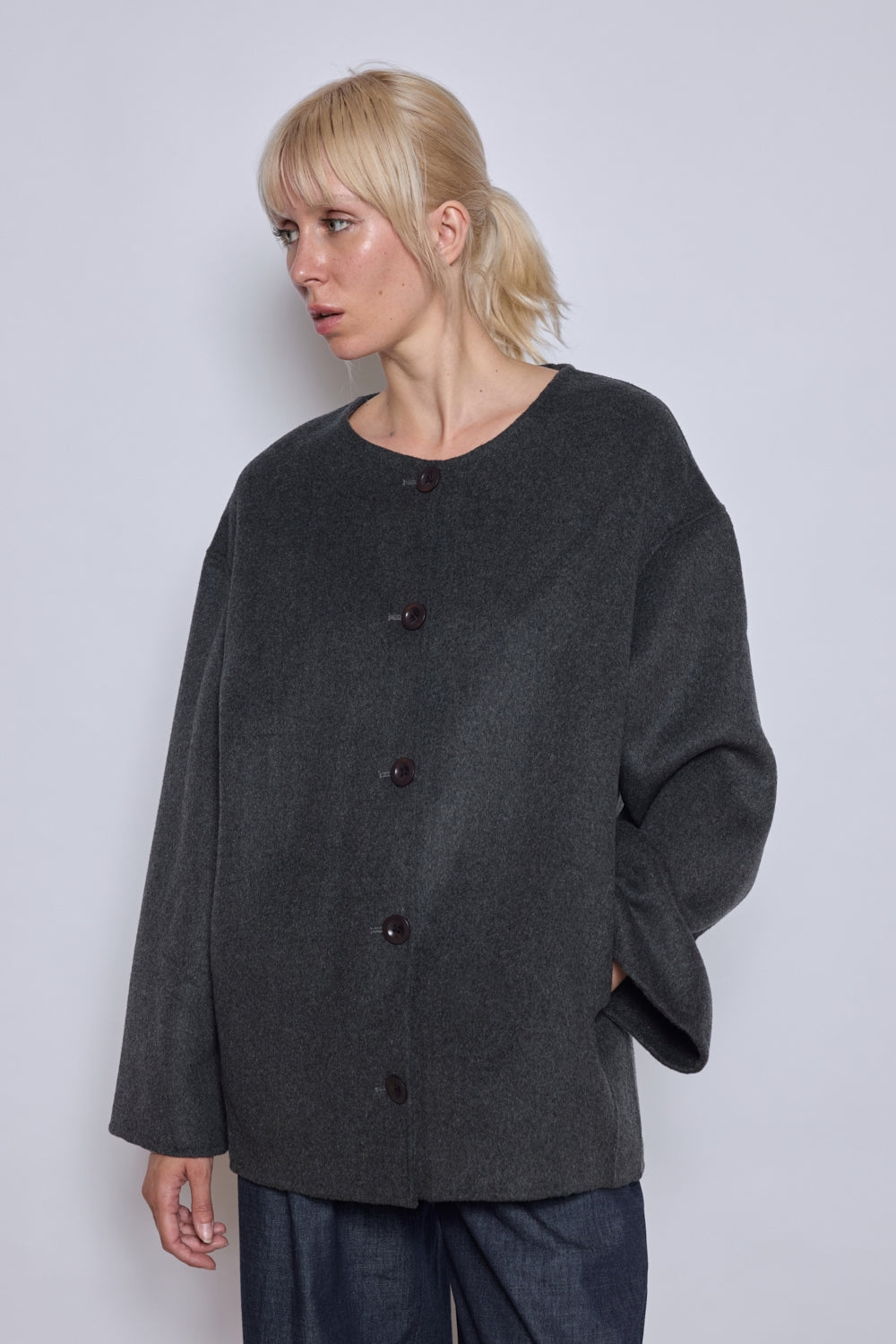 MANTEAU CAMELIA GRIS