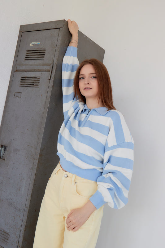 PULL MAGALIE BLEU CIEL