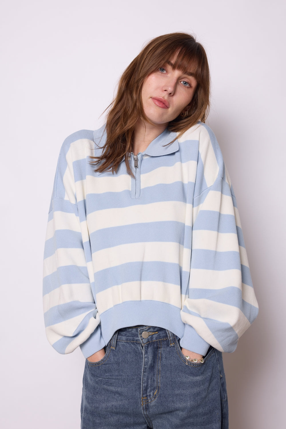 PULL MAGALIE BLEU CIEL
