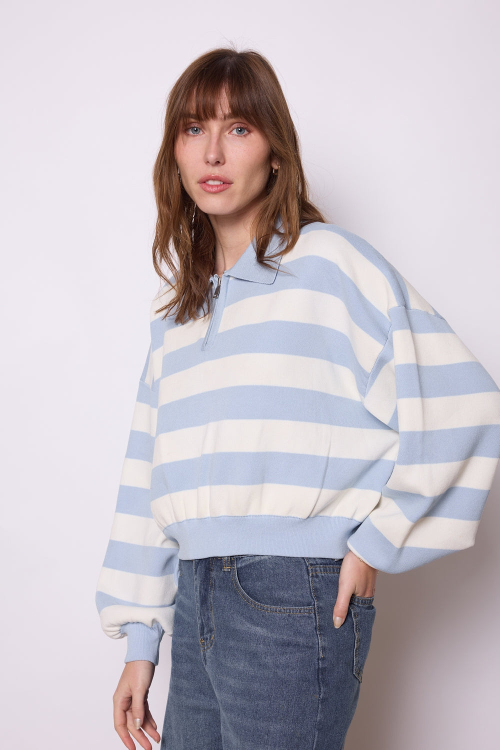PULL MAGALIE BLEU CIEL