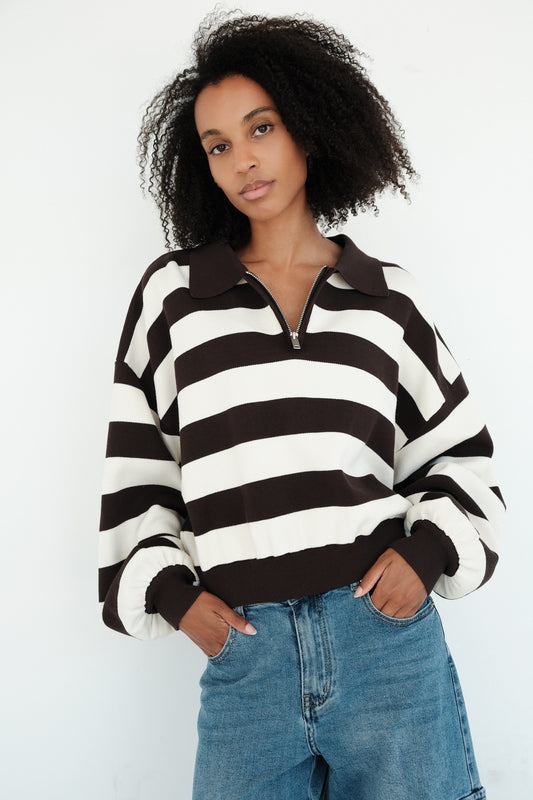 PULL MAGALIE CHOCOLAT