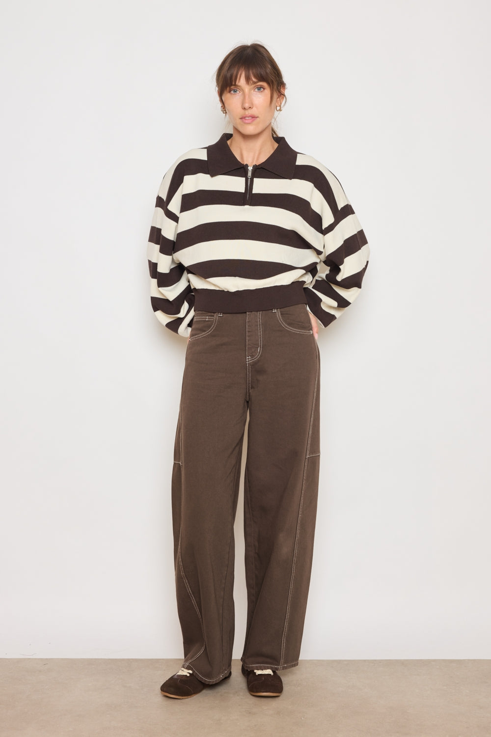 PULL MAGALIE CHOCOLAT