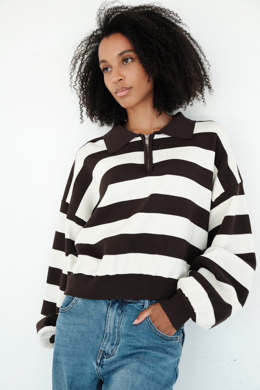 PULL MAGALIE CHOCOLAT