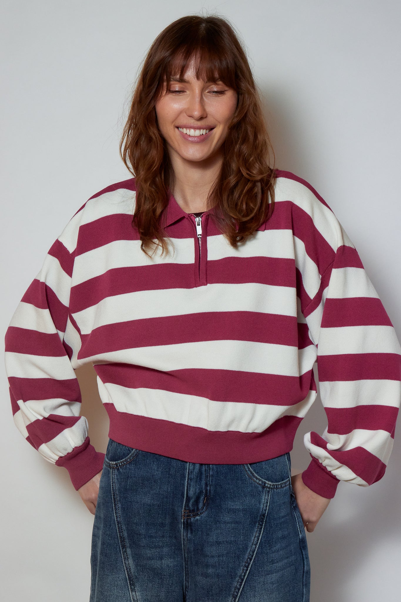 PULL MAGALIE FRAMBOISE