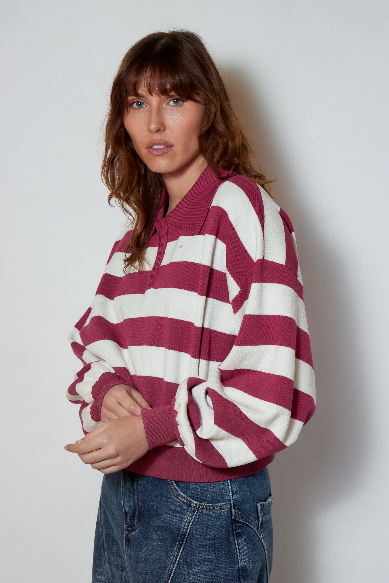 PULL MAGALIE FRAMBOISE