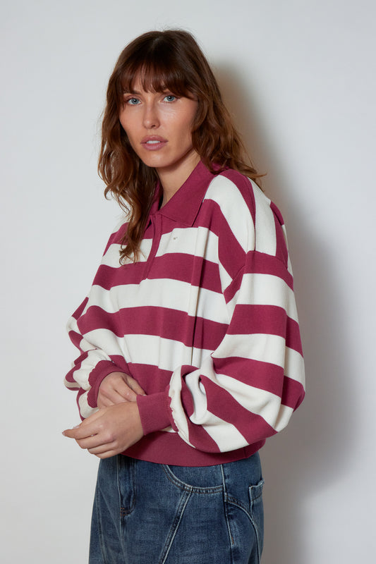 PULL MAGALIE FRAMBOISE