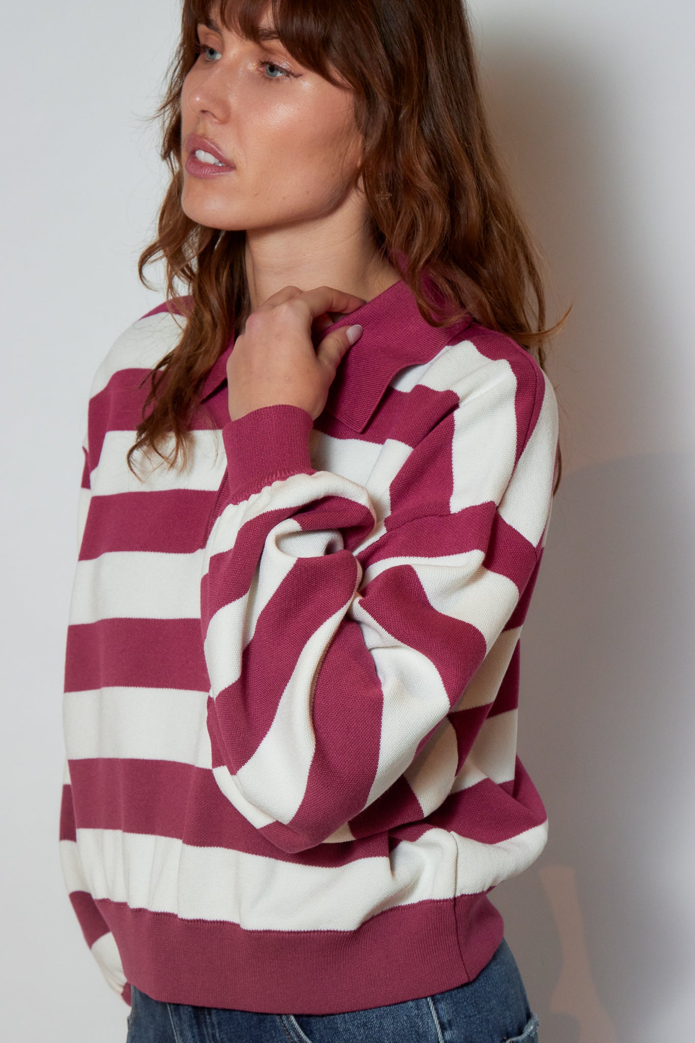 PULL MAGALIE FRAMBOISE