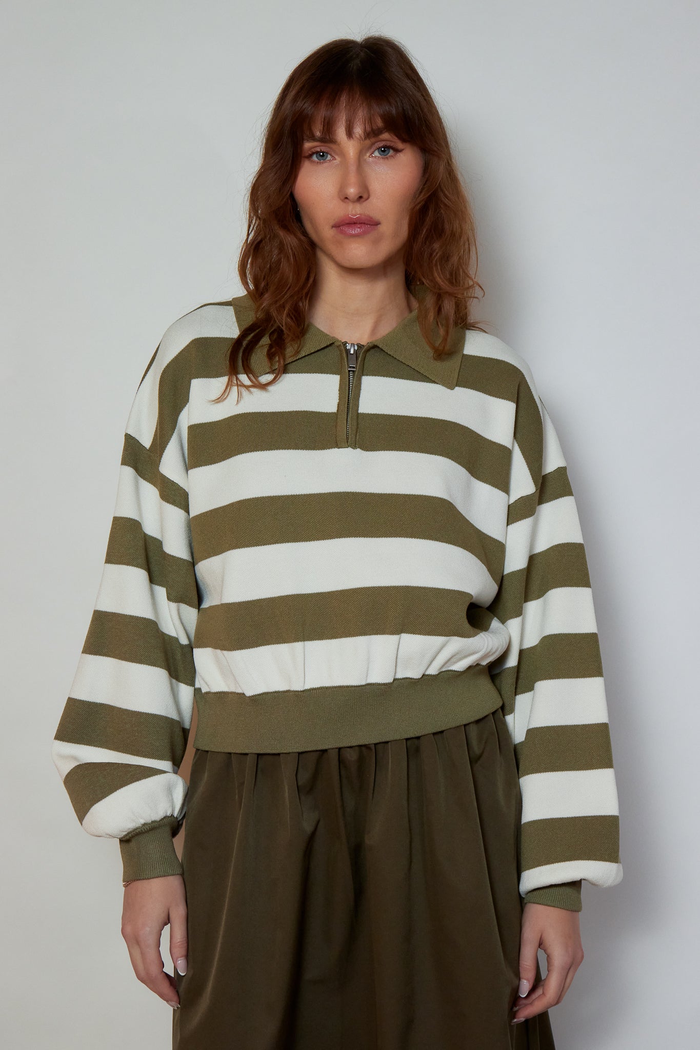 PULL MAGALIE OLIVE