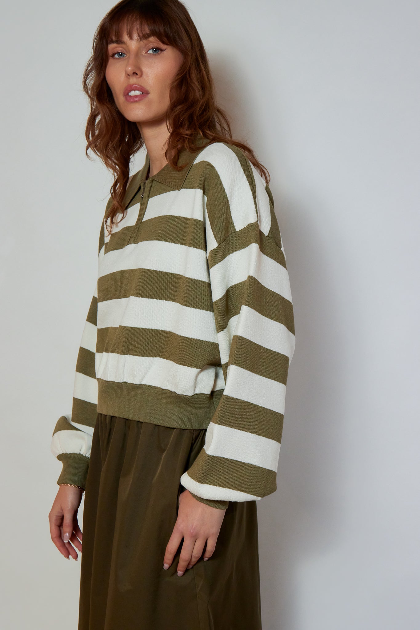 PULL MAGALIE OLIVE