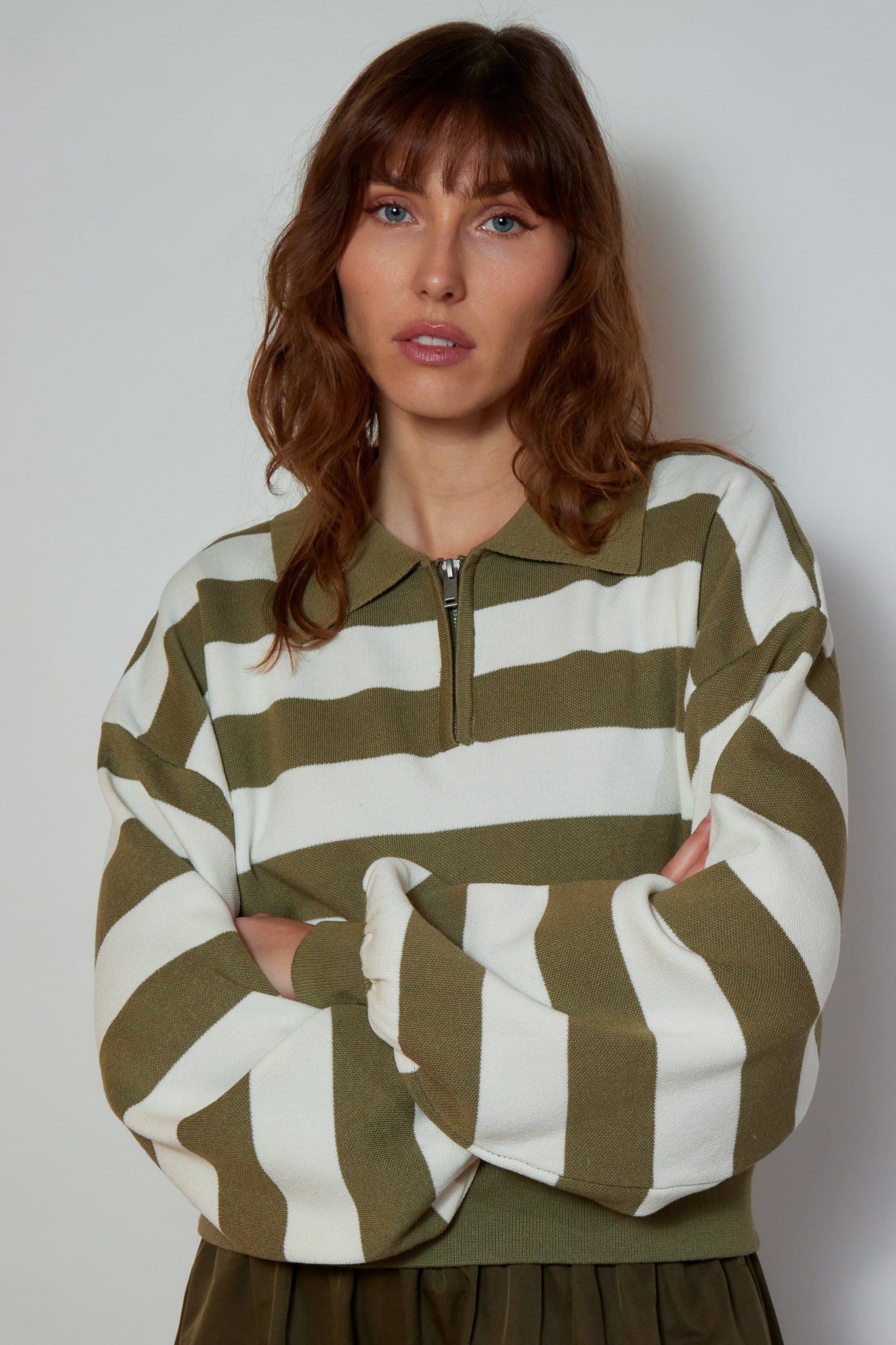 PULL MAGALIE OLIVE