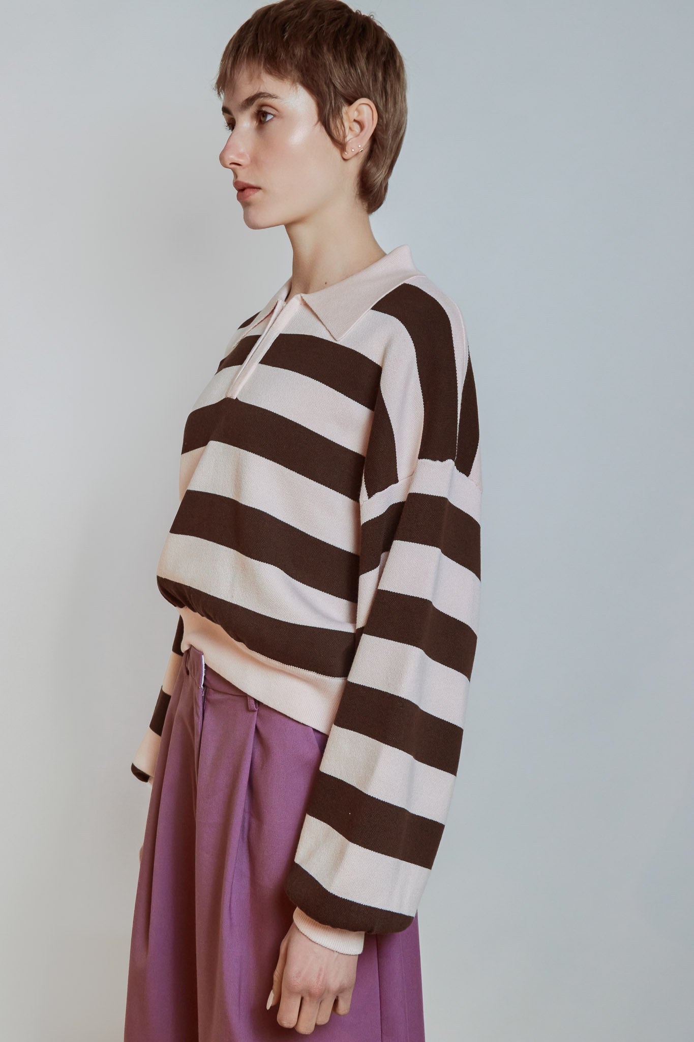 PULL MAGALIE CHOCO ROSE