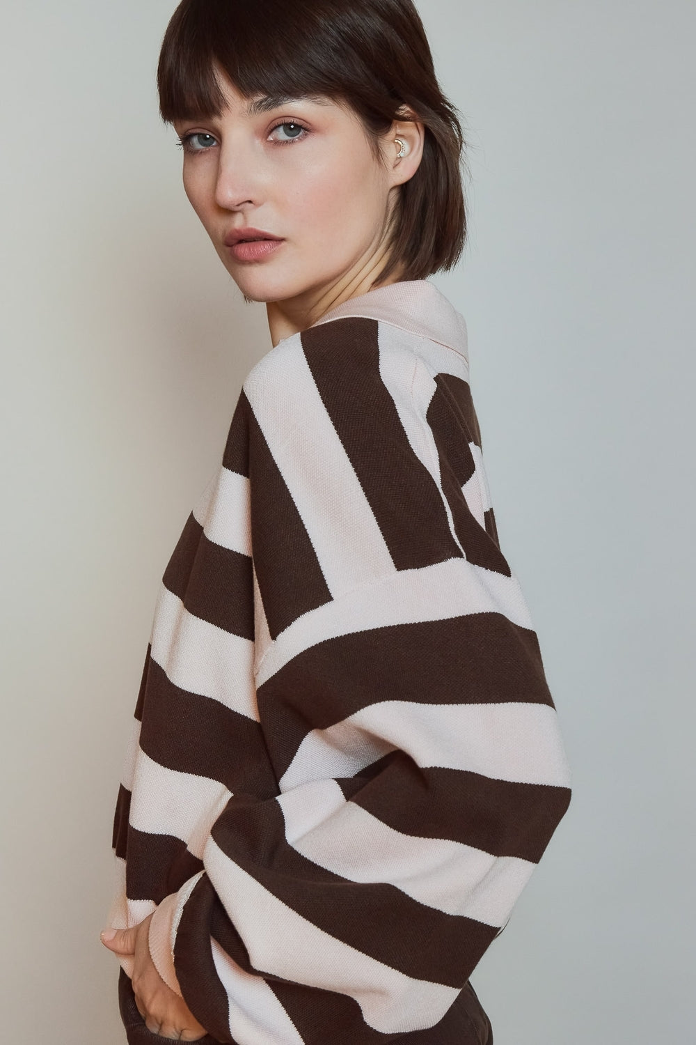 PULL MAGALIE ROSE CHOCOLAT
