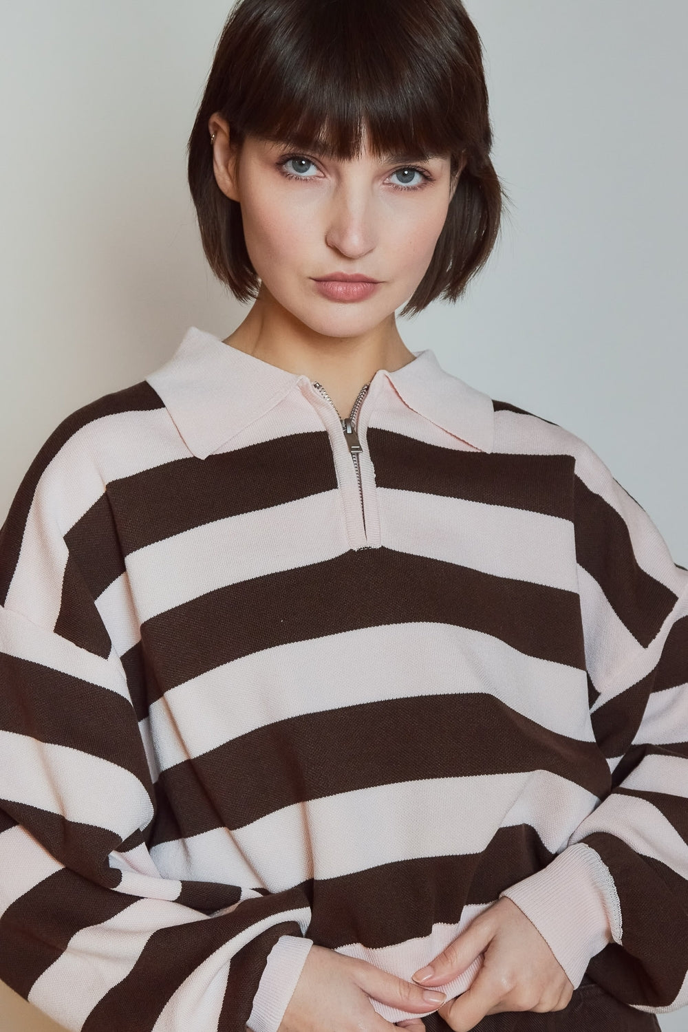PULL MAGALIE ROSE CHOCOLAT
