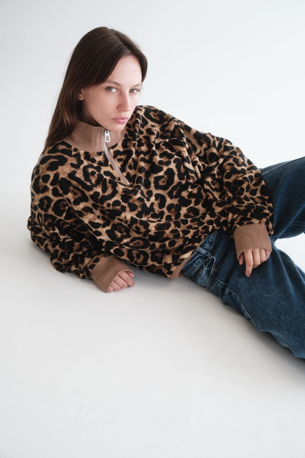 SWEAT KEIRA LEOPARD
