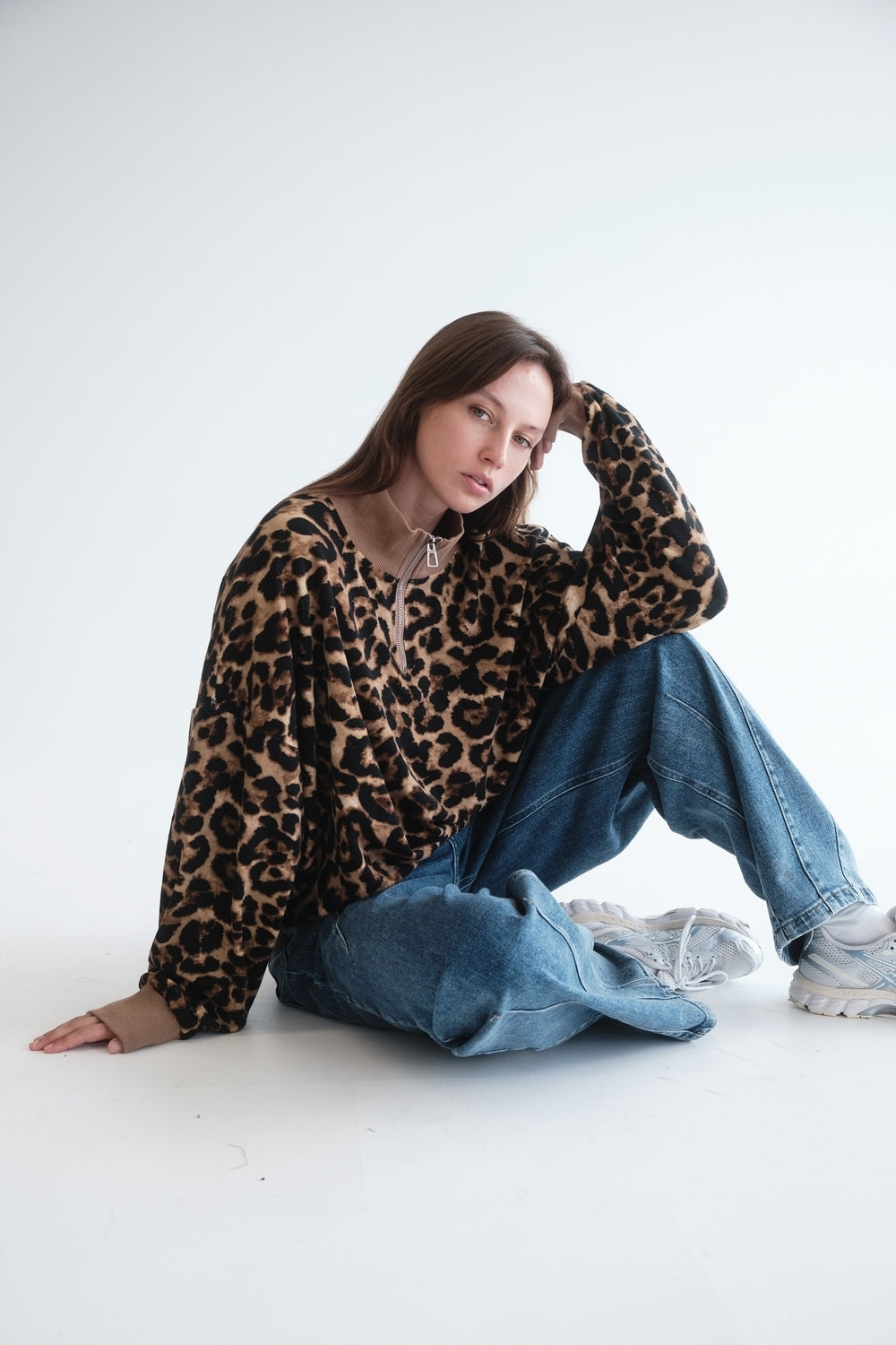 SWEAT KEIRA LEOPARD