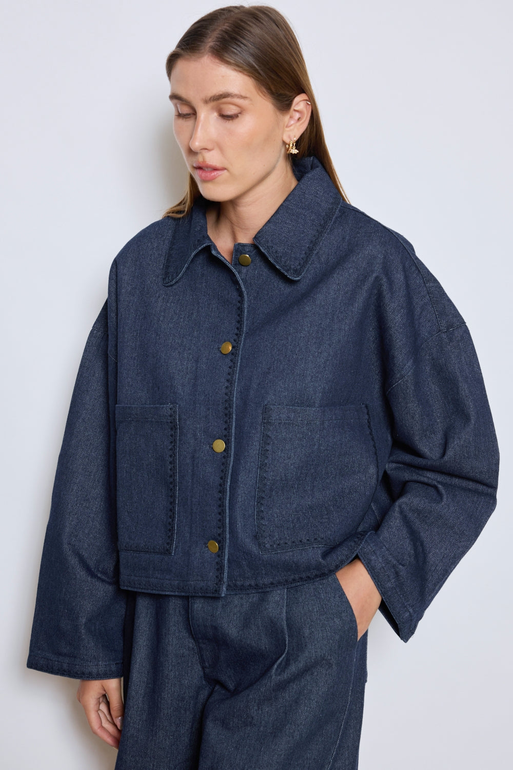 VESTE GAELLE BLEU JEAN