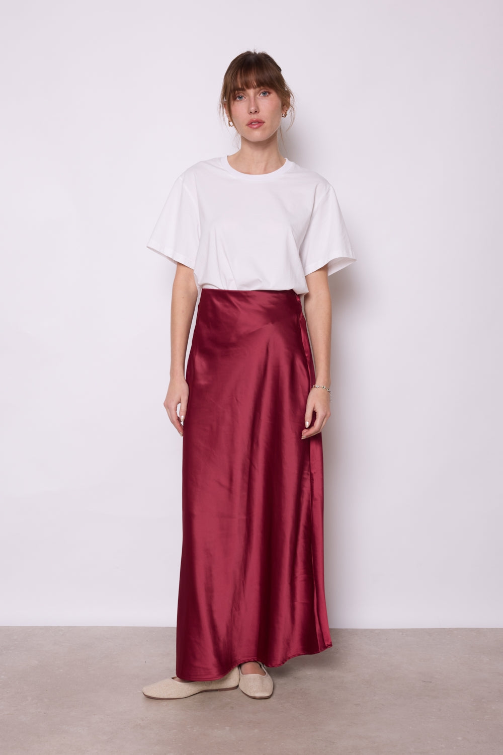 JUPE ALMA BORDEAUX