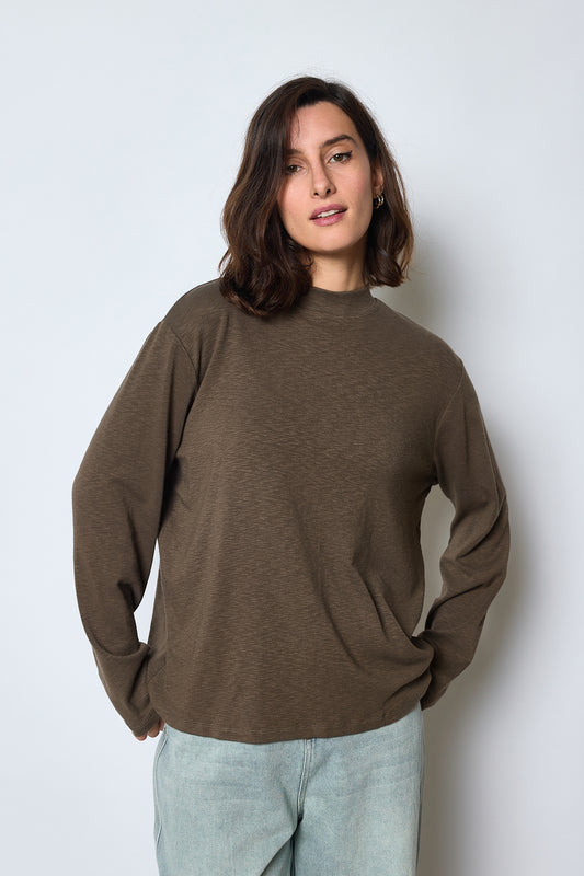 T-SHIRT FRANKIE MARRON