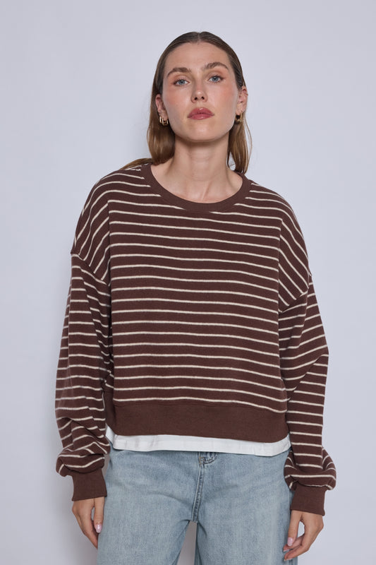PULL ELOWEN CHOCOLAT