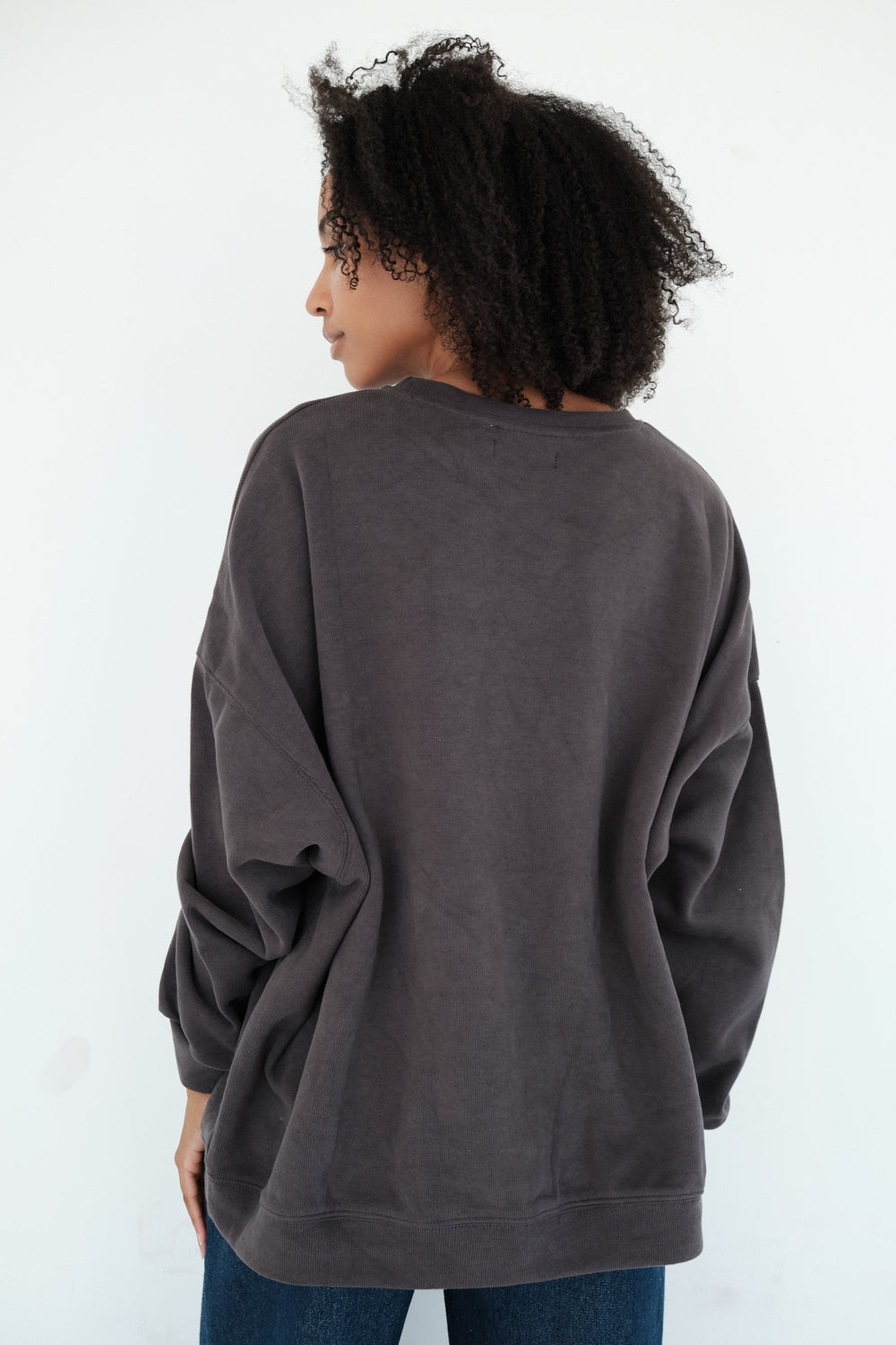 SWEAT CHRISTINE GRIS FONCE