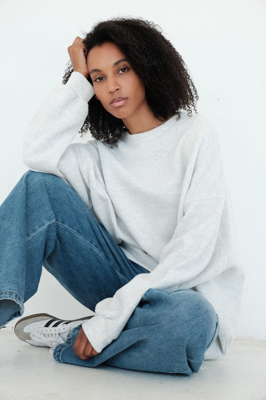 SWEAT CHRISTINE GRIS CLAIR