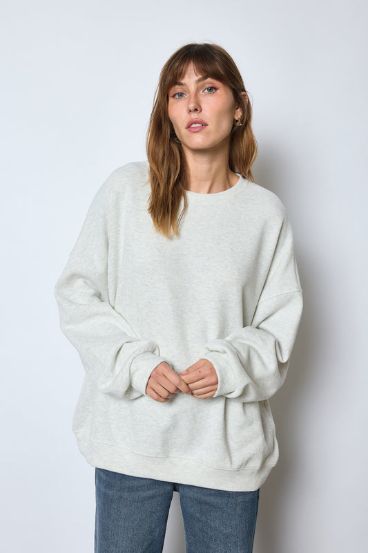 SWEAT CHRISTINE GRIS CLAIR