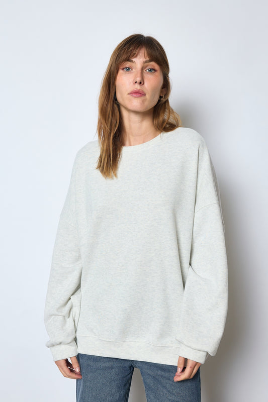 SWEAT CHRISTINE GRIS CLAIR