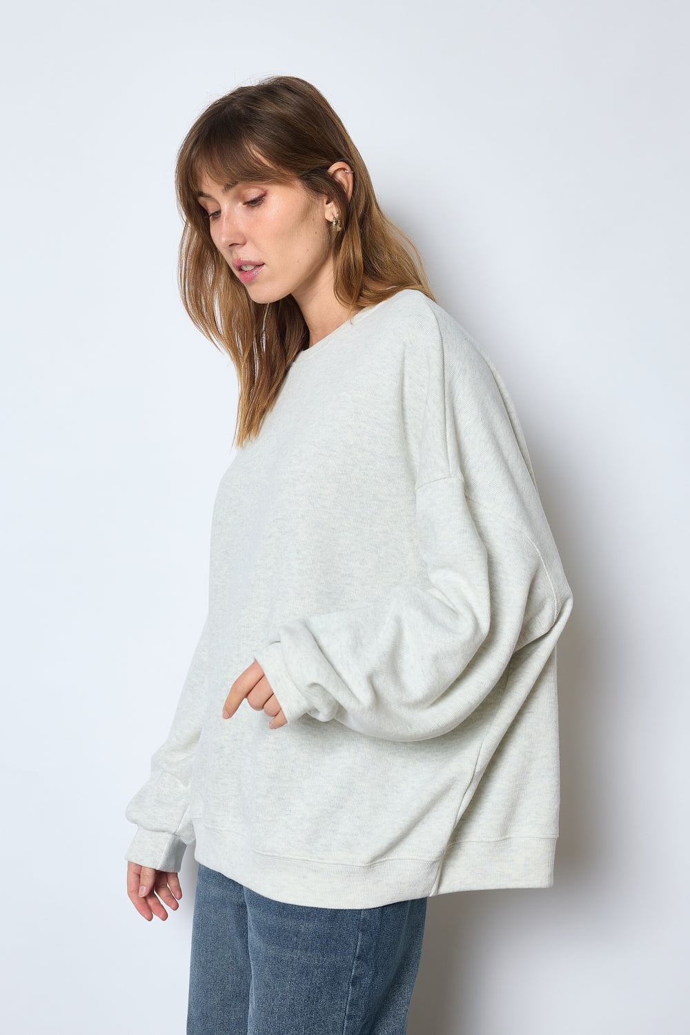 SWEAT CHRISTINE GRIS CLAIR