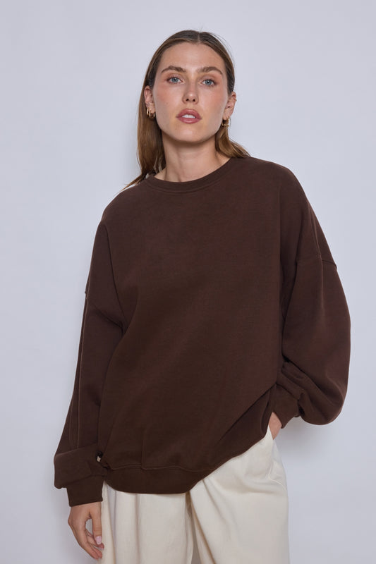 SWEAT CHRISTINE CHOCOLAT
