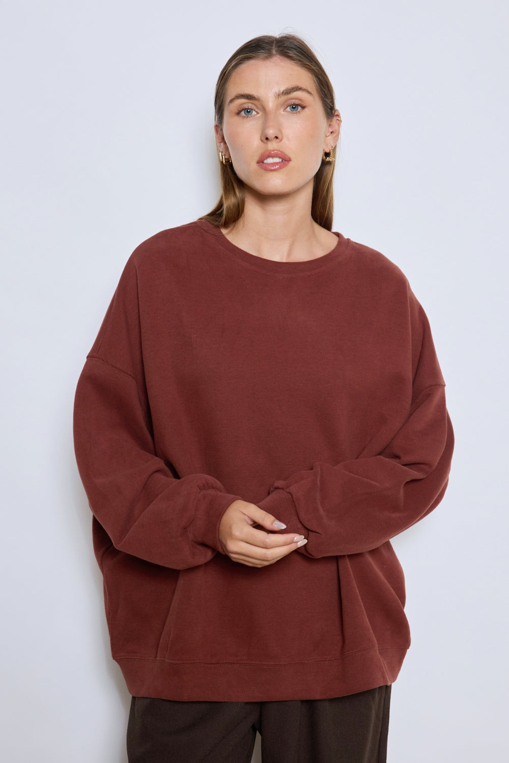 CHRISTINE DARK GREY SWEATSHIRT