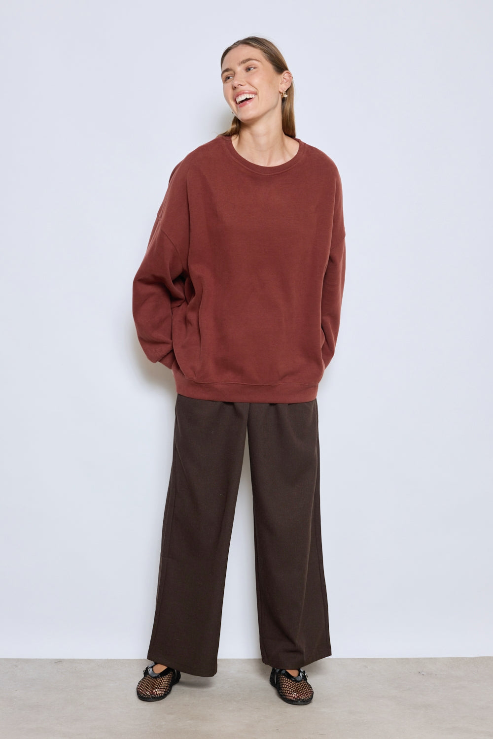 CHRISTINE DARK GREY SWEATSHIRT