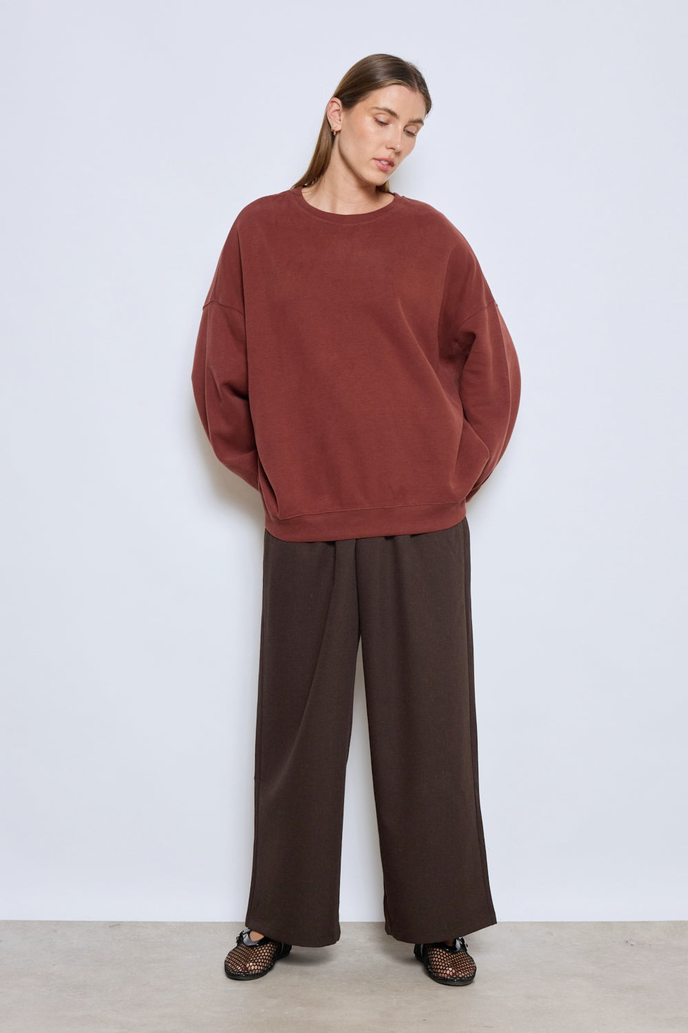 CHRISTINE DARK GREY SWEATSHIRT