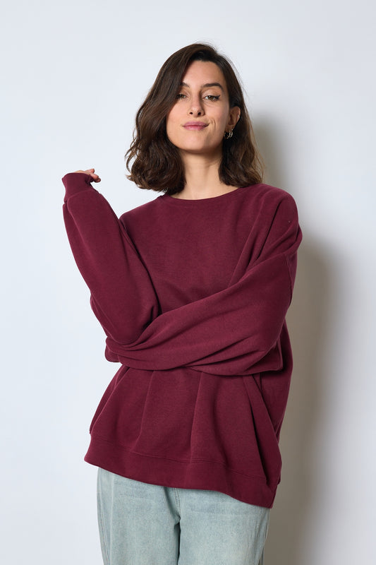 SWEAT CHRISTINE BORDEAUX