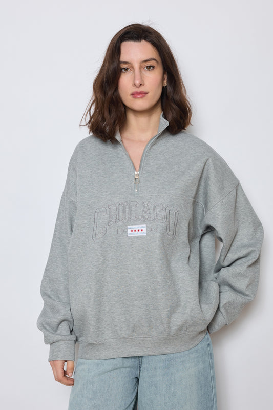 SWEAT MANEL GRIS