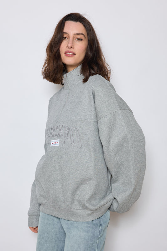 SWEAT MANEL GRIS
