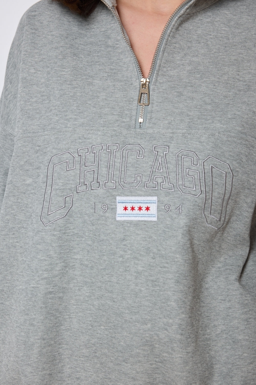 SWEAT MANEL GRIS