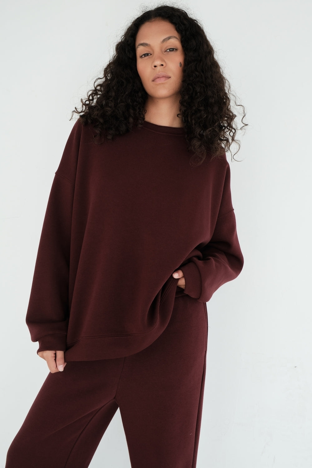 SWEAT NINA BORDEAUX