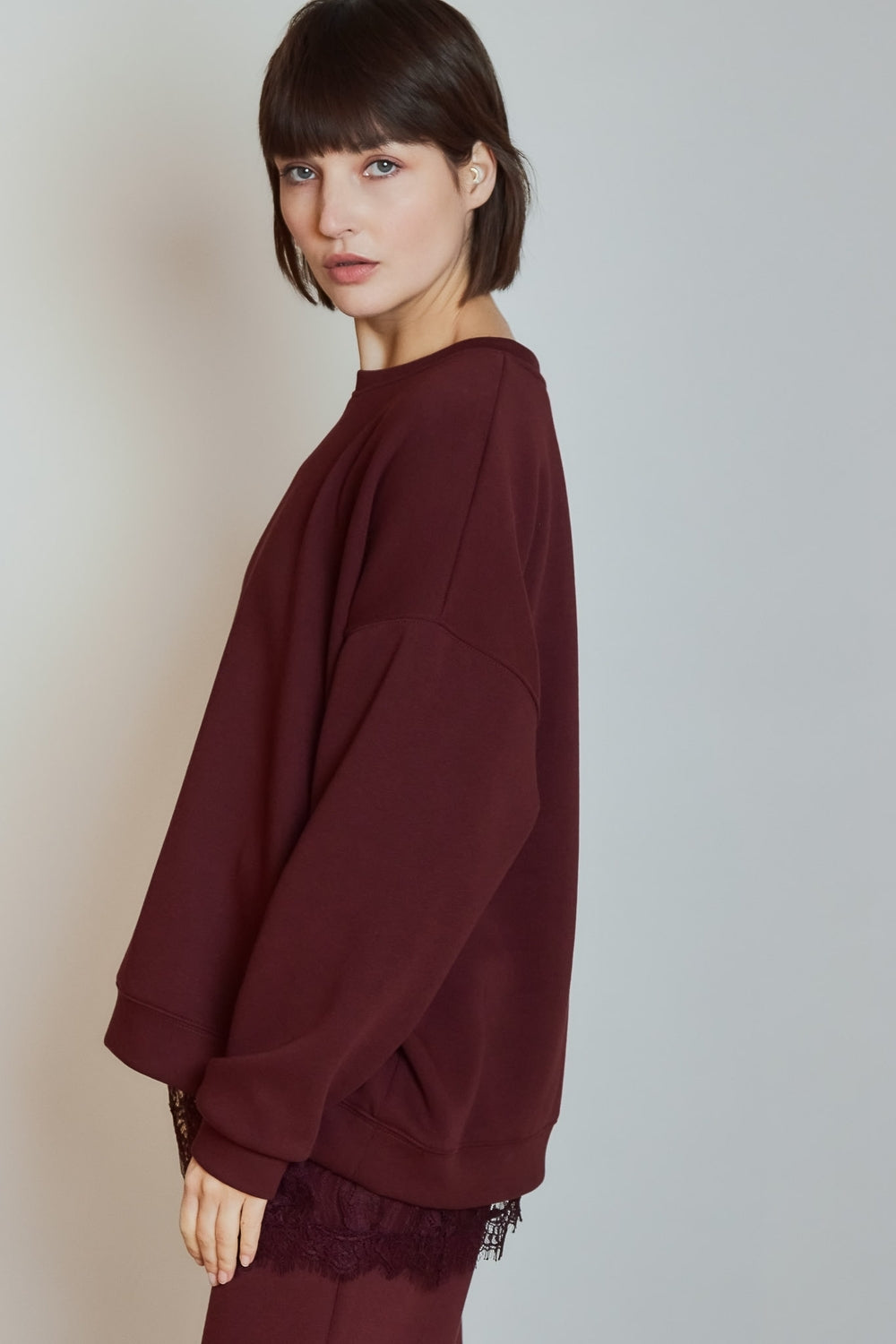 SWEAT NINA BORDEAUX