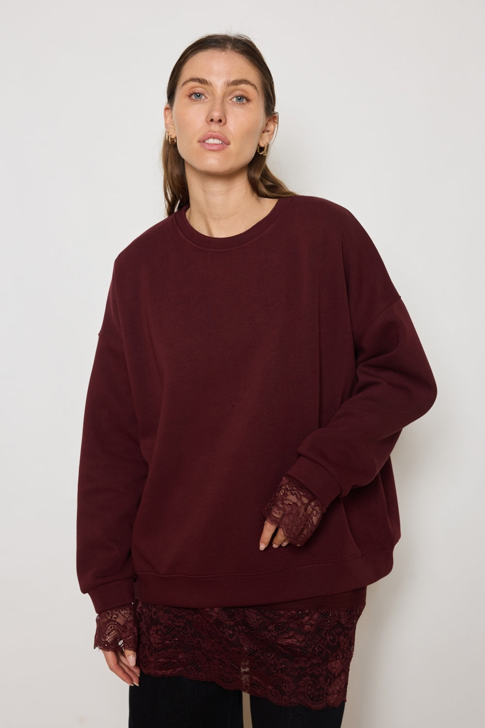 SWEAT NINA BORDEAUX