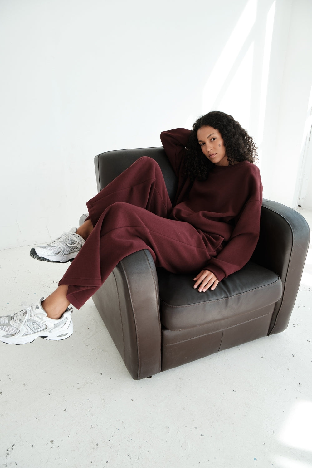 PANTALON NINA BORDEAUX