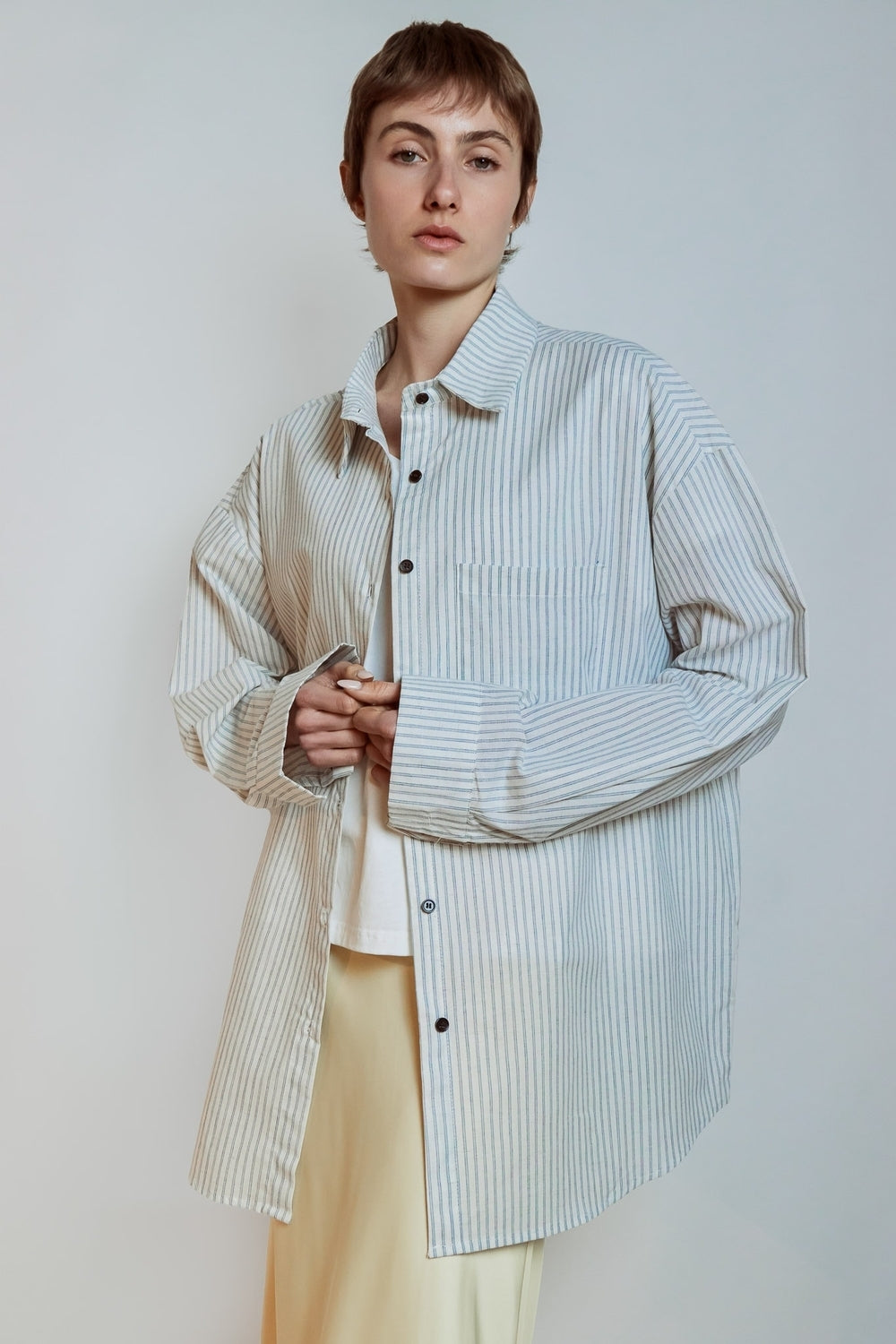 CHEMISE AGATHE BLEU CIEL